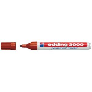 Edding 3000 permanent marker 1,5-3mm rond bruin