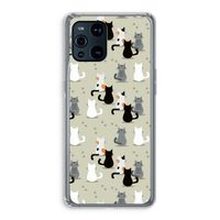 Katten: Oppo Find X3 Transparant Hoesje