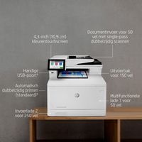 HP Color LaserJet Enterprise MFP M480f, Kleur, Printer voor Bedrijf, Printen, kopiëren, scannen, faxen, Compact formaat; Optimale beveiliging; Dubbelzijdig printen; Automatische documentinvoer voor 50 vellen; Energiezuinig - thumbnail