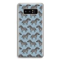 Zebra: Samsung Galaxy Note 8 Transparant Hoesje