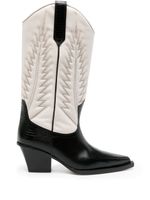 Paris Texas bottes d'inspiration western Rosario 60 mm en cuir - Blanc - thumbnail