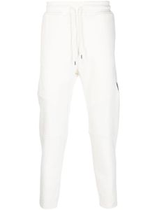 C.P. Company pantalon de jogging en coton à détail de lentille - Blanc