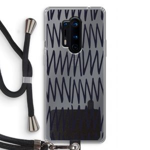 Marrakech Zigzag: OnePlus 8 Pro Transparant Hoesje met koord
