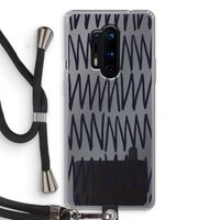 Marrakech Zigzag: OnePlus 8 Pro Transparant Hoesje met koord