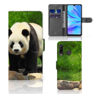 Huawei P30 Lite (2020) | Telefoonhoesje | Met pasjeshouder | Panda