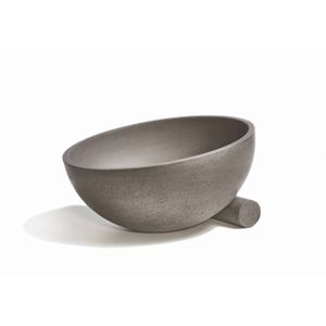 Opzet Wastafel Urbi et Orbi Obliquo Beton 35x19 cm Donker Grijs