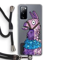 Lama: Samsung Galaxy S20 FE / S20 FE 5G Transparant Hoesje met koord