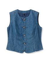HEMA Damesgilet Suzy middenblauw (middenblauw)
