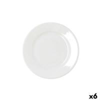 Eetbord Bidasoa Serenity Hydrozero Wit Keramisch Ø 21 cm (6 Stuks)