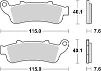 TRW remblokken "mcb 692 brake pad mcb 692 sv sintered metal
