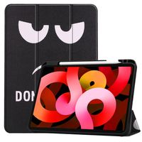 Basey iPad Air 5 (2022) Hoesje Kunstleer Hoes Case Cover -Don't Touch Me