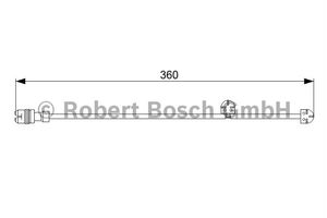 Waarschuwingscontact, remvoering-/blokslijtage Voor Links AP816