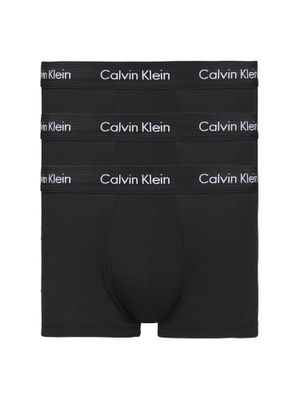 Calvin Klein - 3p Low R Trunk - Cotton Stretch - XWB, Maat:L