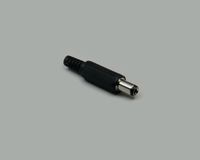 BKL Electronic 072611 Laagspannings-connector Stekker, recht 6.3 mm 3 mm 1 stuk(s)