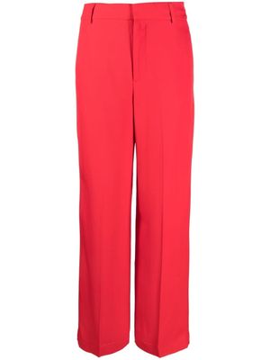 Co pantalon à coupe droite - Rouge