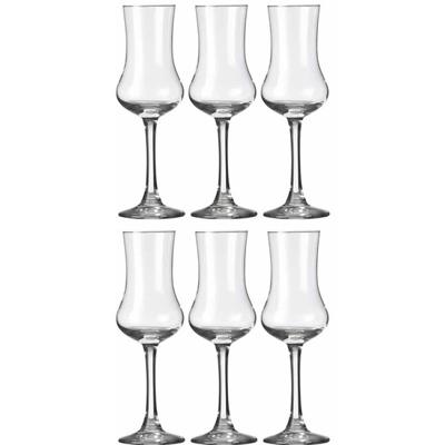 Royal Leerdam Likeur/borrelglazen - 6x stuks - transparant - 90 ml - Specials serie