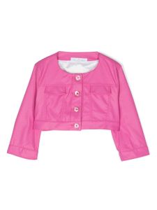 Colorichiari veste crop boutonnée - Rose