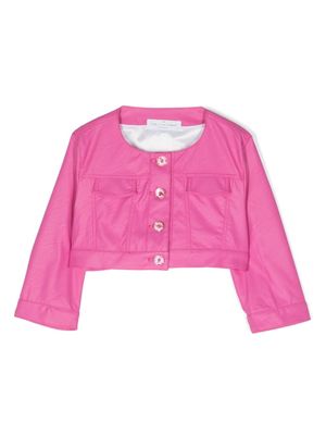 Colorichiari veste crop boutonnée - Rose