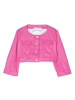 Colorichiari veste crop boutonnée - Rose