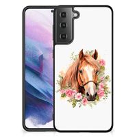 Dierenprint Telefoonhoesje voor Samsung Galaxy S21 Plus Paard - thumbnail