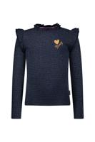 B.Nosy winter top meisjes - navy blauw - Tonya - ruffles
