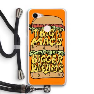 Big Macs Bigger Dreams: Pixel 3 XL Transparant Hoesje met koord
