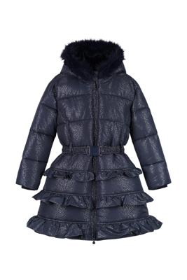 Le Chic winter winterjas meisjes - navy blauw - Blight - ruffle