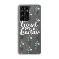 Cactus quote: Samsung Galaxy S21 Ultra Transparant Hoesje