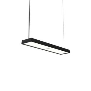 Louis Poulsen Slim Box Suspended Single Hanglamp - 3000K 3135lm Dali - Opal - Zwart