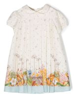 Gucci Kids robe en coton à fleurs - Tons neutres