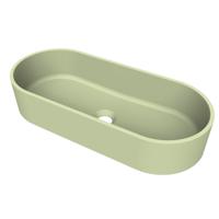 Arcqua Case Opbouw Waskom Ovaal 60x26 Mat Pastel Groen - thumbnail