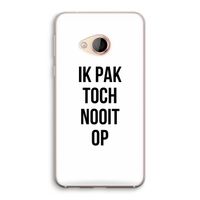 Ik pak nooit op: HTC U Play Transparant Hoesje