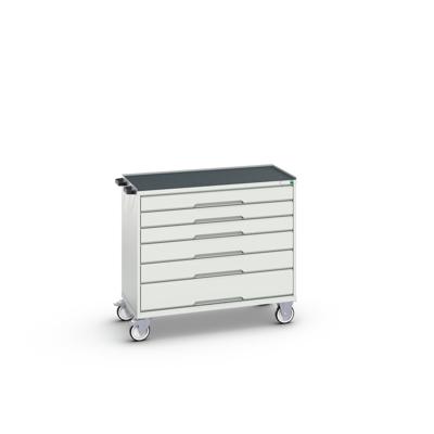 Bott Verso Mobiele Kast | 1050x550x965mm | 6 Laden | Top Tray | RAL 7035 - 16927055.16