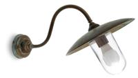 Moretti Luce Rechte buitenlamp Transimeno - verouderd messing 1341.T.AR