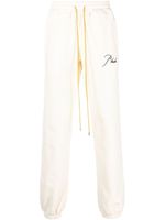 RHUDE pantalon de jogging à logo brodé - Blanc