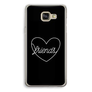 Friends heart black: Samsung Galaxy A5 (2016) Transparant Hoesje