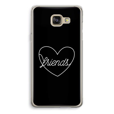 Friends heart black: Samsung Galaxy A5 (2016) Transparant Hoesje