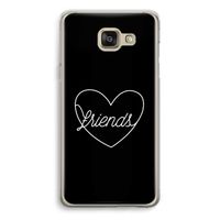 Friends heart black: Samsung Galaxy A5 (2016) Transparant Hoesje