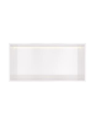 Hotbath &MORE Inbouwnis 30x60x10cm met LED IP44 Mat Wit
