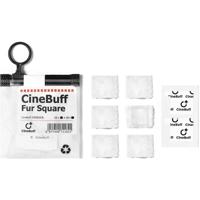 CineBuff Fur square microphone wind- and abrasion-protection fur (10x push stickers & 30x self-adhesive stickers)