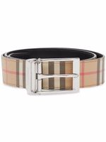 Burberry ceinture réversible à motif Vintage Check - Marron