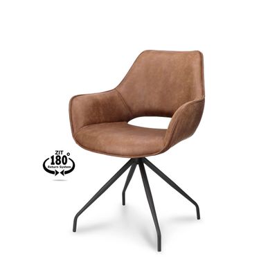 Haluta Draaibare Eetkamerstoel Joris - Camel