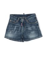 DSQUARED2 KIDS short en jean à coupe cinq poches - Bleu - thumbnail