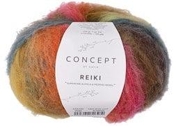 Katia Reiki 200 Oranje-Fuchsia-Groen-Groen blauw-Oker