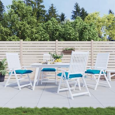 VidaXL Palletkussens 4 st 50x50x7 cm oxford stof lichtblauw