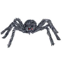 Horror spin groot - Halloween decoratie/versiering - grijs - 60 cm