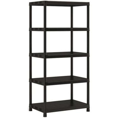 KIS Opbergplank Plus XL / 5 - 90 x 60 x 187 cm - Zwart