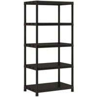 KIS Opbergplank Plus XL / 5 - 90 x 60 x 187 cm - Zwart - thumbnail