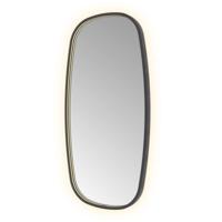Hotbath &More Mirrors Contour LED Badkamerspiegel - Figuur - 100 x 50 cm - Geborsteld Zwart Pvd