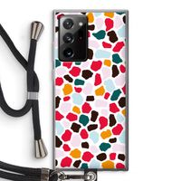 Colored Giraffe: Samsung Galaxy Note 20 Ultra / Note 20 Ultra 5G Transparant Hoesje met koord